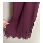ASTR  THE LABEL x REVOLVE Burgundy Peeking Lace Bodycon Midi Dress Size Medium Photo 4