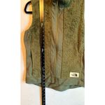 The North Face  Furry Fleece Vest Green Zip Up Size M Photo 2
