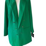 Marc New York NWT  OPEN FRONT GOLD BUTTON  WRINKLE FREE BLAZER In Green Photo 5