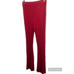 Free People ✨ Golden Hour Knit Ribbed Red Sz Small Pants✨ Photo 3