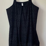 Cacique  Swimwear Black Lace Tankini Top Plus Size 22 Photo 0