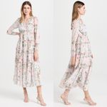 Needle & Thread Rose Powder Chiffon Tiered Romantic Whimsical Gown in Moonshine Photo 1