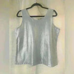 Chico's Women’s Silver Chico’s Sleeveless Blouse Photo 1