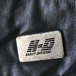 Harley Davidson Vintage Leather Full zip Vest In Black, M Photo 5