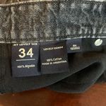 Lovely Denim Shorts Womens 34 Black Jose‎ Denim Cut Off Distressed Short NEW Photo 2