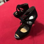Audrey Brooke Heels Chic Black Lace-Up Women's Heels  9 1/2 like new Photo 1