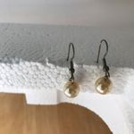 Faux Pearl Earrings Off White Vintage Trendy Prom Photo 4