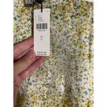 Anthropologie Sabina Musayev Fitted Yellow Floral Print Mini Skirt Size Large Photo 10