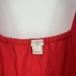J Crew Factory Boho Fringe Tank Top Red Crochet Sleeveless Slub Knit Size S Photo 8