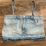 ZARA  Denim Skirt Crop Top Photo 3