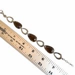 Fossil  Stainless Steel Brown Resin Link Bracelet Photo 9