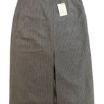 Theory Midi Trouser Skirt – Black/Charcoal Pinstripe – Size 12 – NWT MSRP $345 Photo 0