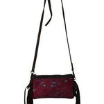 American Darling Western Crossbody Shoulder Red Cowhair Leather Fringe Photo 0