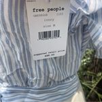 Free People Off-the-Shoulder Striped Ruffle Tie-Front Top | Size M | NWT $88 Photo 6