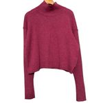 Free People  Women’s Size L Festive Fuchsia Pink Cashmere Aubrey Sweater Photo 1