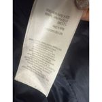 123 Paris Coat 44 Medium Navy Blue Hood Long Down Fur Coat Photo 6