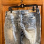 Seven7 | Blue Ankle Cropped Distressed Jeans size 12 Photo 4