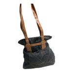 Dead stock Vintage La Covina Patchwork Black and Tan Leather Shoulder Bag Photo 7