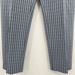 Theory ‎ Treeca 4 Blue Check Screen Viscose Trouser Dress Pants Women's Size 6 Photo 3