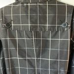 Merona  black Double button lined Trench Coat in size large Photo 8