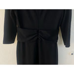 Lafayette 148 Black Virgin Wool Midi Dress M Elegant Career Quiet Luxury Capsule Size M Photo 5