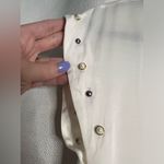 Sandro Paris White Courbe Studded Blouse Medium Photo 7
