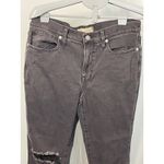 Madewell  The Girljean Womens Size‎ 28P Black Wash Distressed Ankle Jeans Photo 1