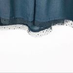 Free People Black Pleated Peplum Hem Open Back Slit Peasant Balloon Sleeves Top Photo 12