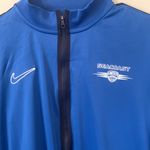 Nike Dri-Fit Slim Fit Blue Full Zip Athletic Soccer Track Jacket Women’s Size XL Photo 1