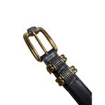 Brighton Womens Black & Gold Two-Tone Buckle Belt M/30 SKU 6993 Photo 4