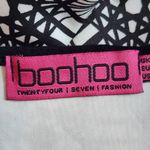 Boohoo  Black and White Graphic Print Bodycon Dress Size 10 Sexy Fitted Dress Photo 6