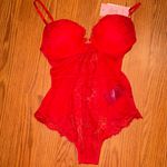 H&M NWT- Red Lace Bodysuit lingerie Photo 1