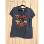Team Apparel NFL Chicago Bears Women's V Neck T Shirt Large Blue Graphic Tee Photo 1