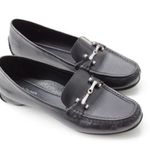 Donald Pliner Donald J. Pliner Black Filo Bit Loafer Flats -7.5  Photo 0