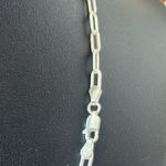 Sterling Silver 925 Paperclip Chain Necklace 18 inch Photo 2