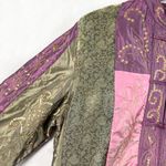 Chico's Vintage Womens Patchwork Embroidered Jacket Size M Boho Indie Artisanal Eclectic Photo 3