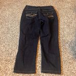 Nine West Nine West Jeans Dark Wash Denim Capri Pants Women's Size 8 Button Accent Photo 6