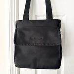 Kenneth Cole  Reaction Y2K Black Nylon Front Flap Pocket Square Shoulder Tote Bag Photo 13