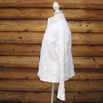 Samuel Dong White Zip Front Embellished Jacket White Size XL Photo 6