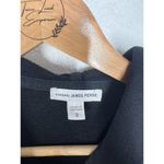 James Perse Standard Black Terry Knit Zip Front Jacket Sweatshirt 3 US Large Photo 1