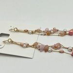 Style & Co Mixed Bead Triple-Row Linear Drop Earrings in Gold MSRP $25 NWT Photo 2