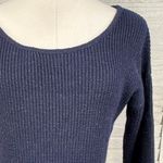 T/O SWEATERS Women's Navy/Gold Metallic Sweater Dress Photo 1