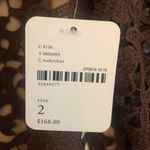 Free People Delia Lace And Crochet Brown And Nude Shirt Dress Size 2 Photo 4