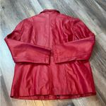 Dialogue  Vintage Red Leather Jacket Western Jacket Photo 1
