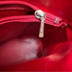 Longchamp  VTG Red Leather Double Strap Shoulder Tote Shopper Bag - READ Photo 11