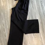 SO NWOT  black high rise wide leg linen bland pants Size L Photo 0