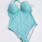 Shade & Shore  Cabana Lift Ribbed One Piece New With Tags Swimsuit Photo 1