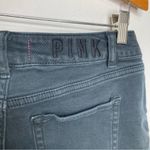 PINK - Victoria's Secret PINK Victoria’s Secret‎ black denim shorts raw hem size 4 Photo 6