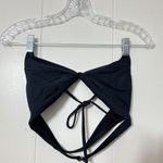 Oakley  String Bikini Top Women's Black Padded Triangle Swimsuit Photo 5