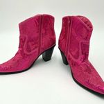 Helen’s Heart Fuschia Short Bling & Embroidered Boots Size 10 Pink Photo 2